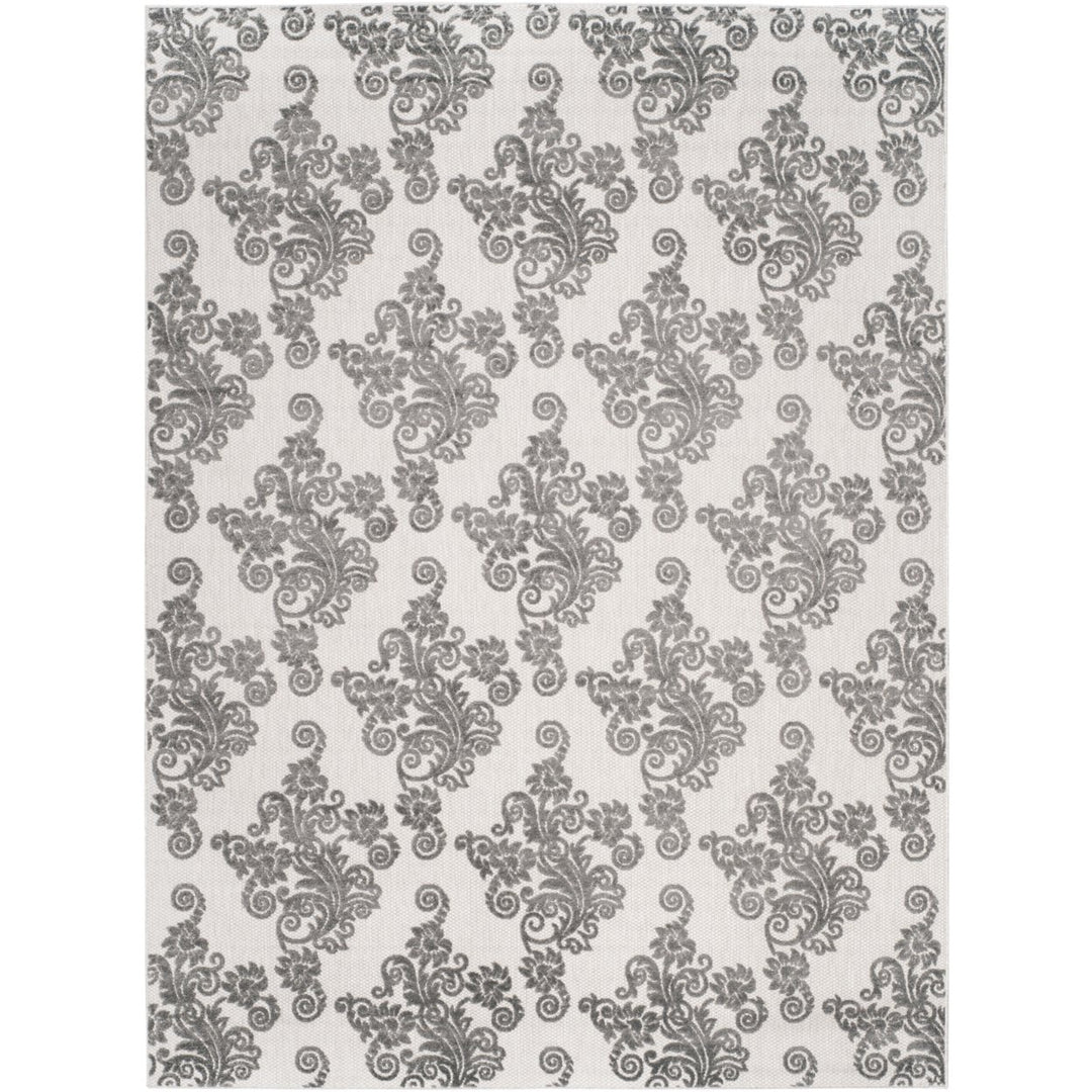 SAFAVIEH Cottage Collection COT909C Cream / Grey Rug Image 1