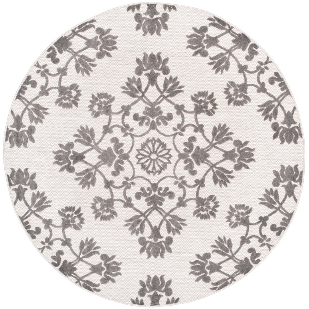 SAFAVIEH Cottage Collection COT910C Cream / Grey Rug Image 3