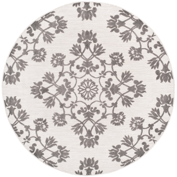 SAFAVIEH Cottage Collection COT910C Cream / Grey Rug Image 3