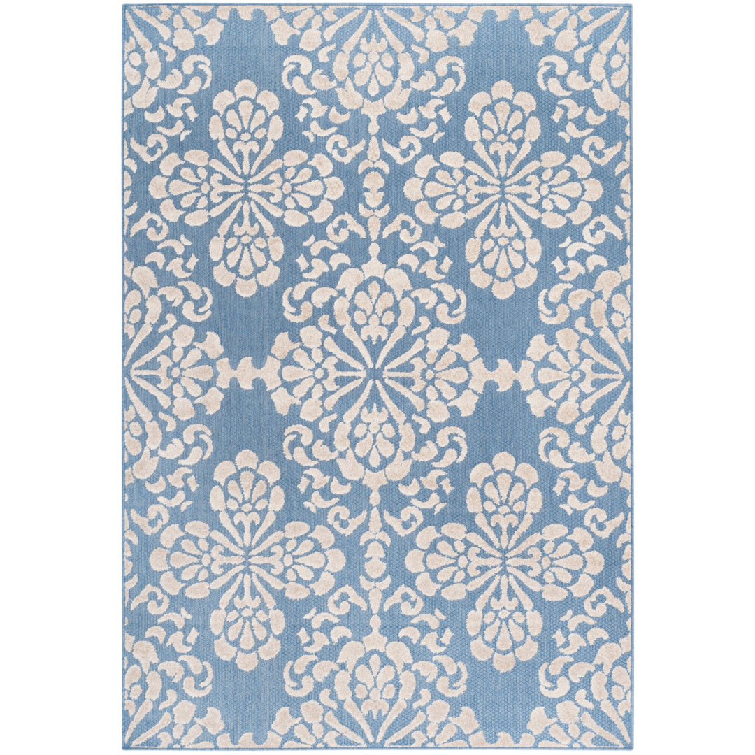 SAFAVIEH Cottage COT908F Light Blue / Beige Rug Image 9