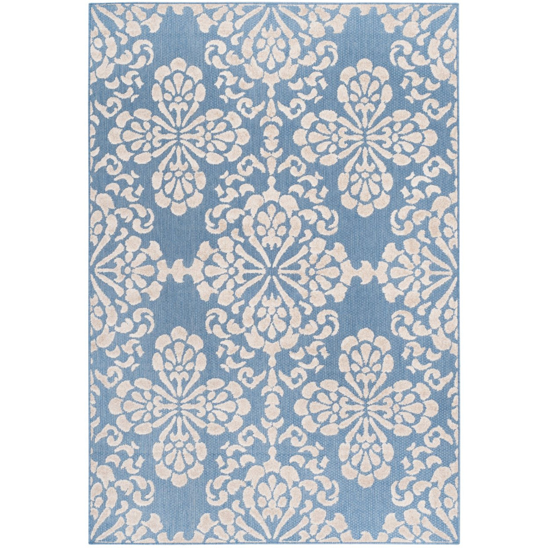 SAFAVIEH Cottage COT908F Light Blue / Beige Rug Image 1