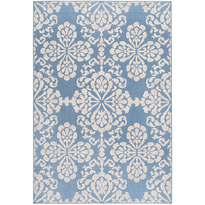 SAFAVIEH Cottage COT908F Light Blue / Beige Rug Image 1