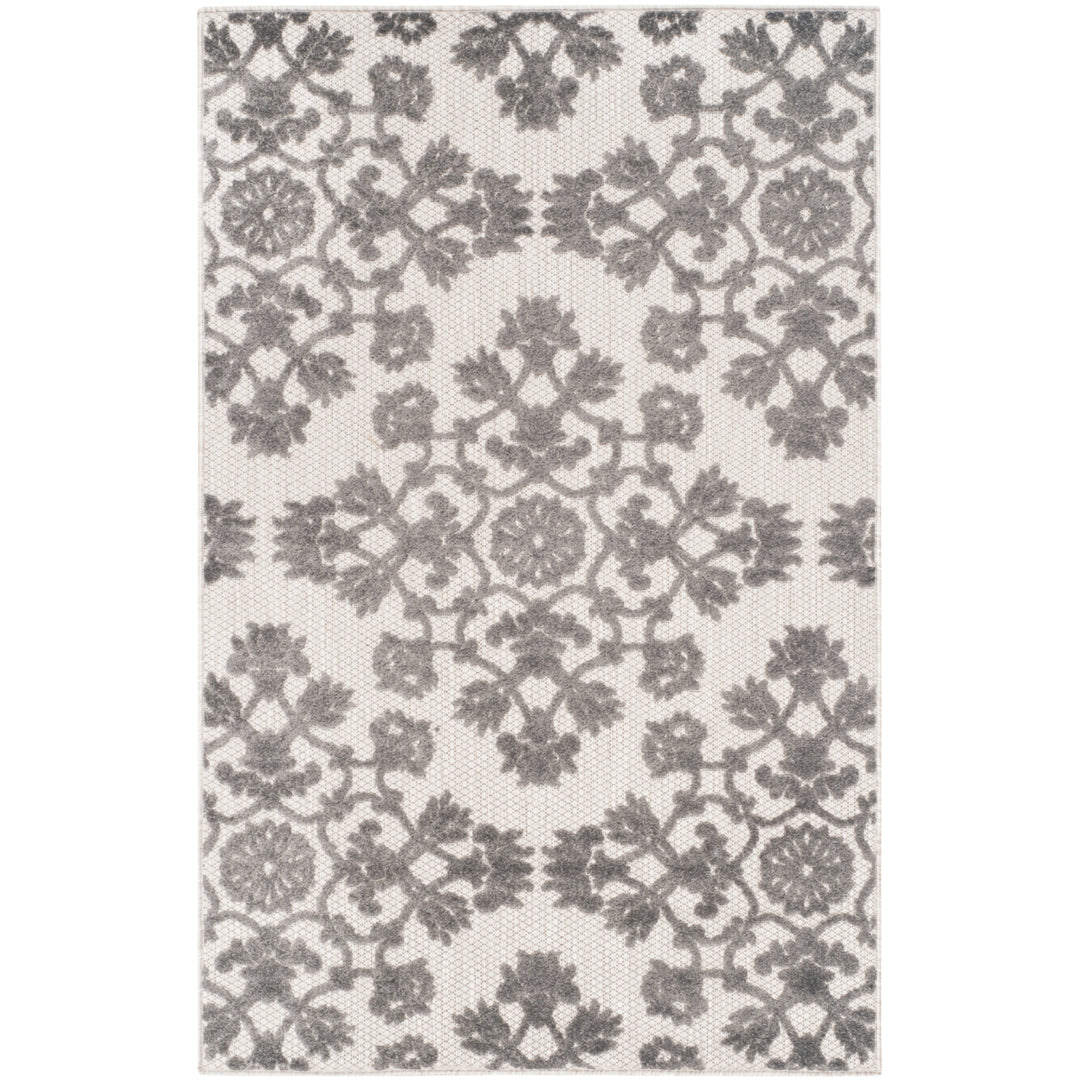 SAFAVIEH Cottage Collection COT910C Cream / Grey Rug Image 6