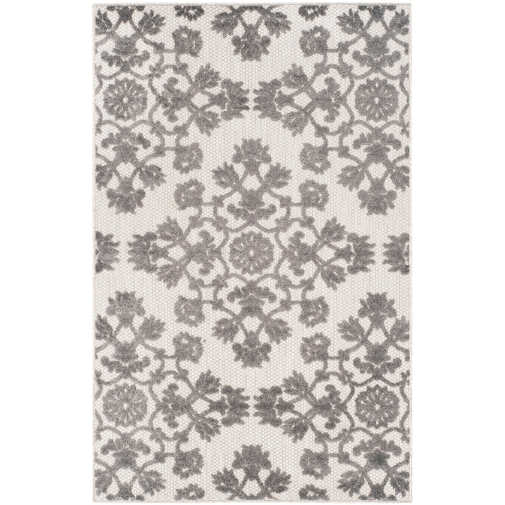 SAFAVIEH Cottage Collection COT910C Cream / Grey Rug Image 6