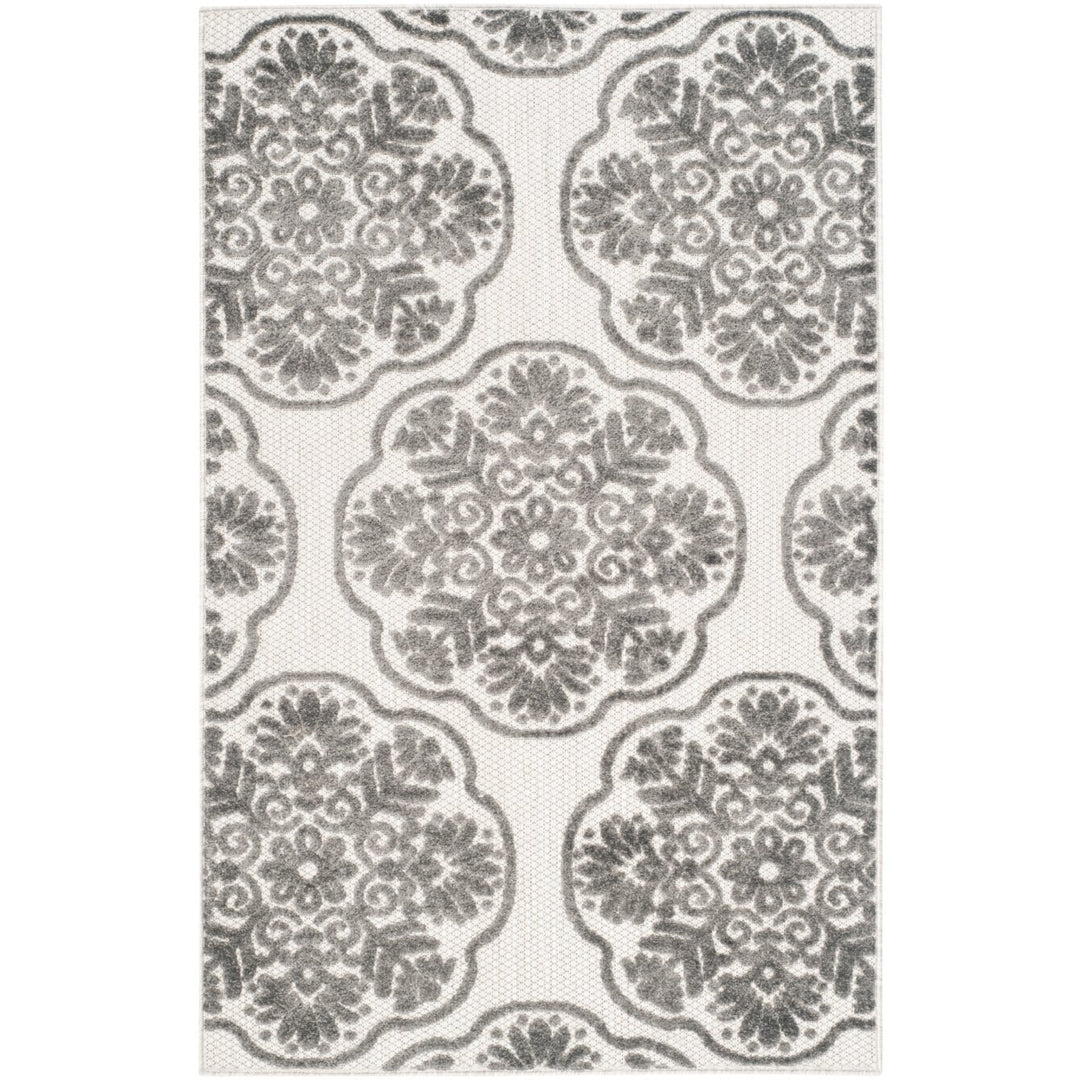 SAFAVIEH Cottage Collection COT911C Cream / Grey Rug Image 1