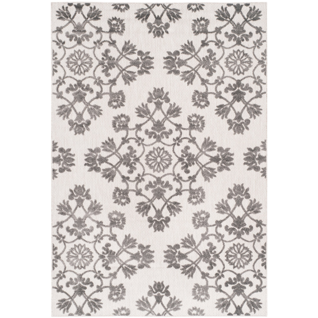 SAFAVIEH Cottage Collection COT910C Cream / Grey Rug Image 1