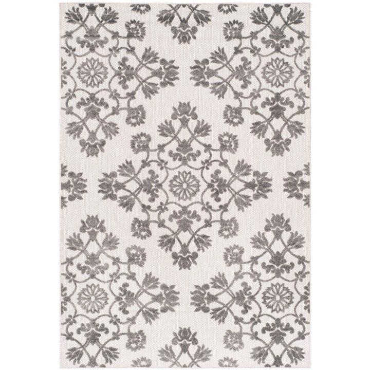 SAFAVIEH Cottage Collection COT910C Cream / Grey Rug Image 1