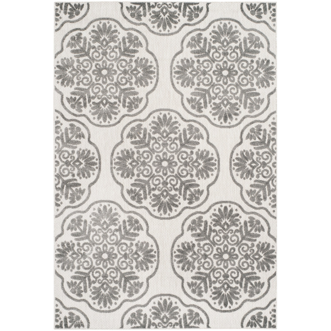 SAFAVIEH Cottage Collection COT911C Cream / Grey Rug Image 4