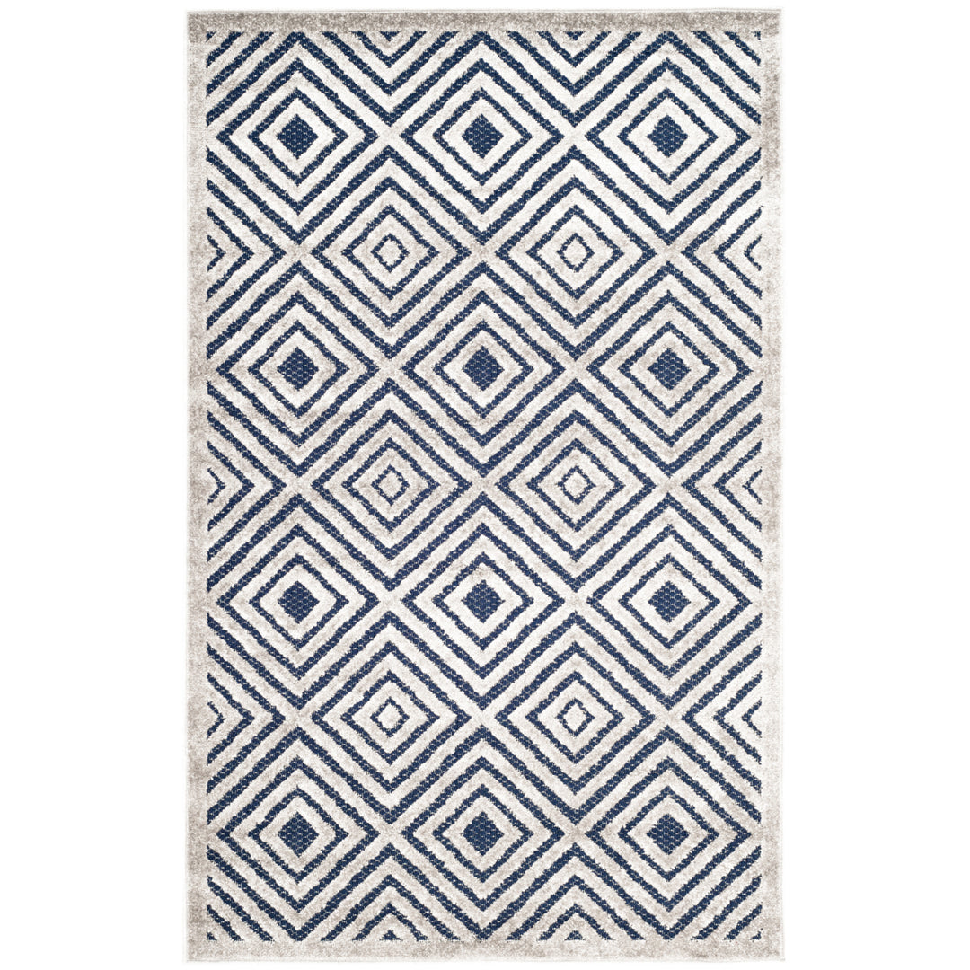 SAFAVIEH Cottage Collection COT913A Cream / Navy Rug Image 2