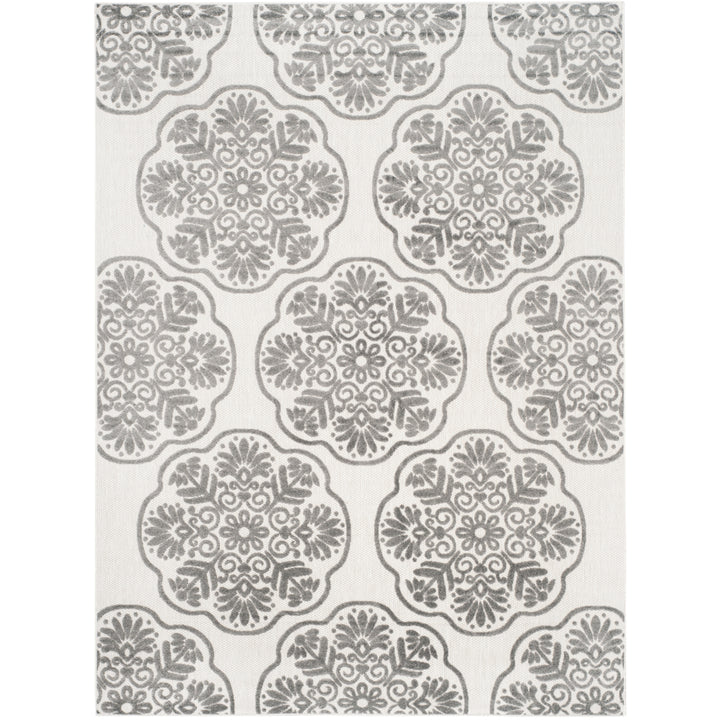 SAFAVIEH Cottage Collection COT911C Cream / Grey Rug Image 5