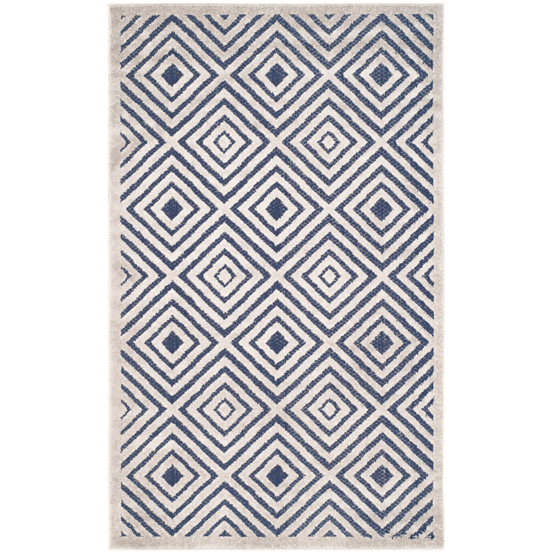 SAFAVIEH Cottage Collection COT913A Cream / Navy Rug Image 4