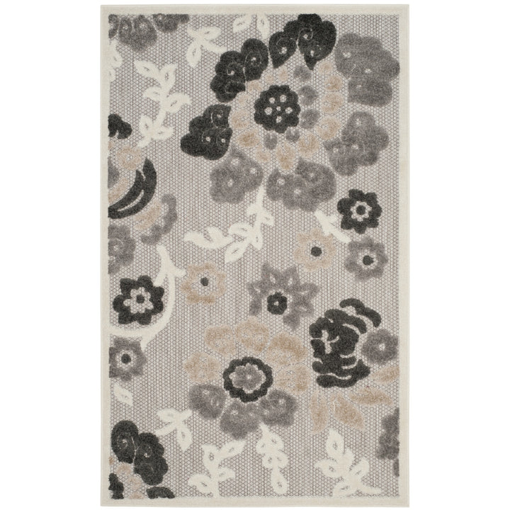 SAFAVIEH Cottage Collection COT920G Grey/Dark Grey Rug Image 2