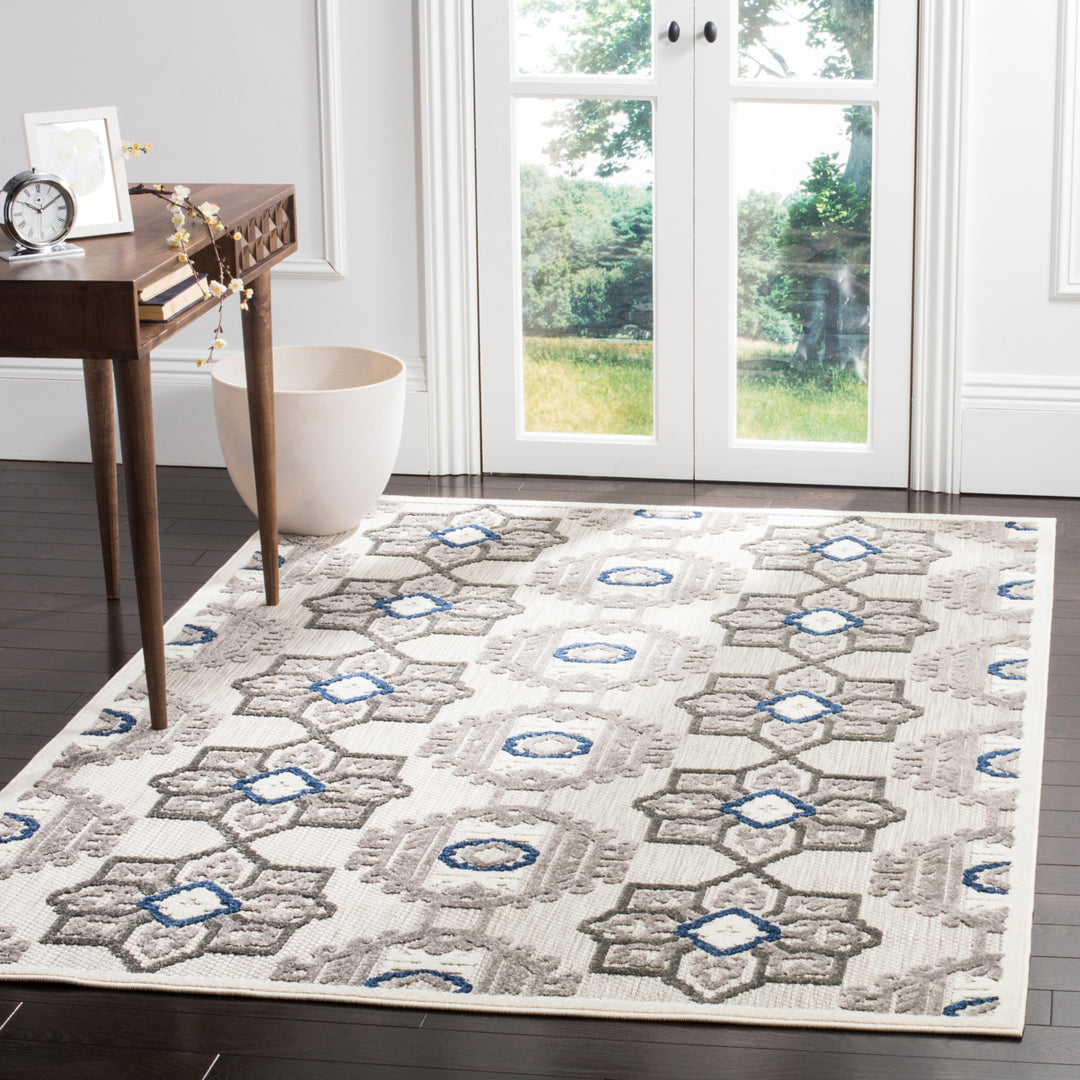 SAFAVIEH Cottage Collection COT923G Grey/Dark Grey Rug Image 1