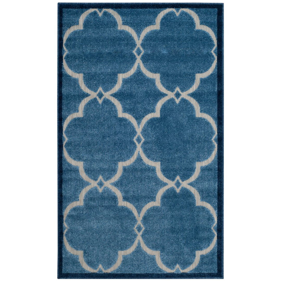 SAFAVIEH Cottage Collection COT926K Blue / Creme Rug Image 1