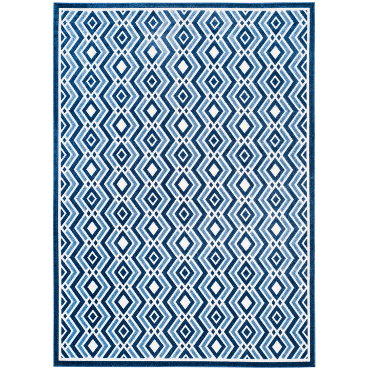 SAFAVIEH Cottage Collection COT934K Ivory / Blue Rug Image 1