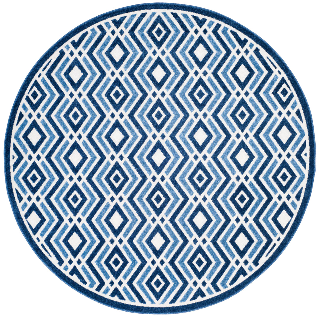 SAFAVIEH Cottage Collection COT934K Ivory / Blue Rug Image 4