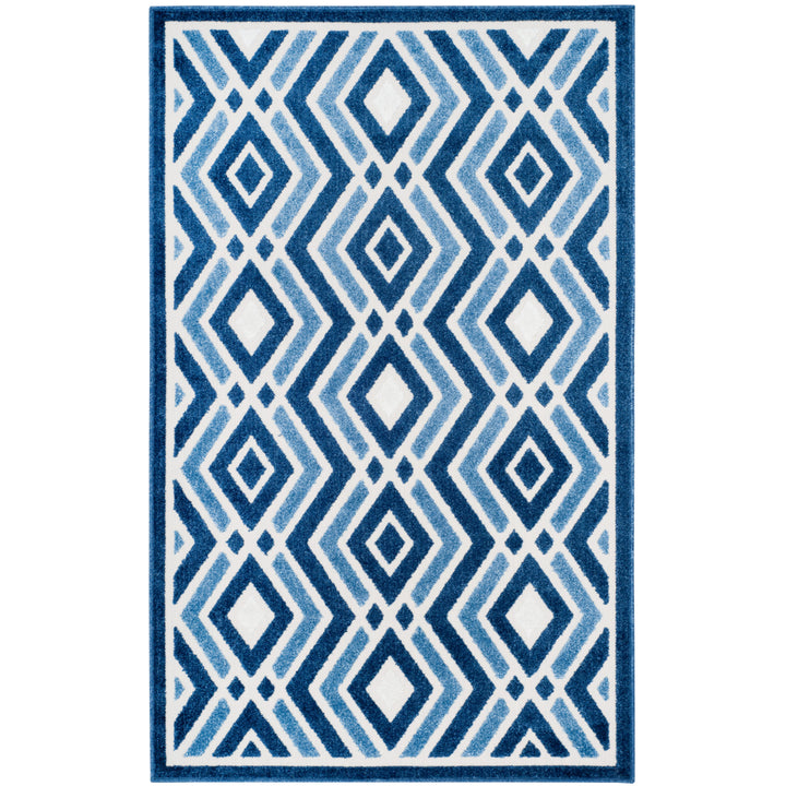 SAFAVIEH Cottage Collection COT934K Ivory / Blue Rug Image 8