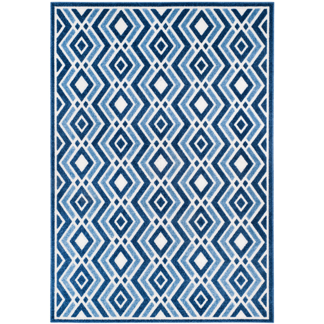 SAFAVIEH Cottage Collection COT934K Ivory / Blue Rug Image 9