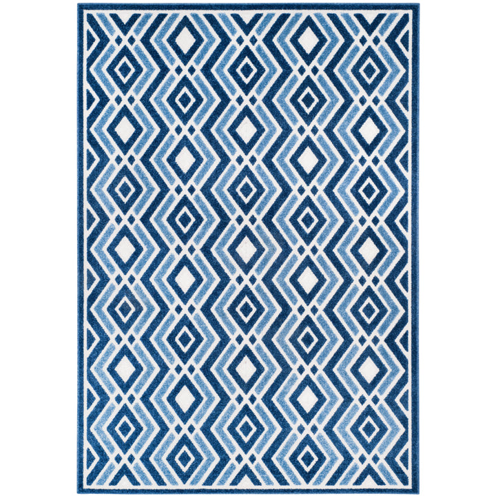 SAFAVIEH Cottage Collection COT934K Ivory / Blue Rug Image 9