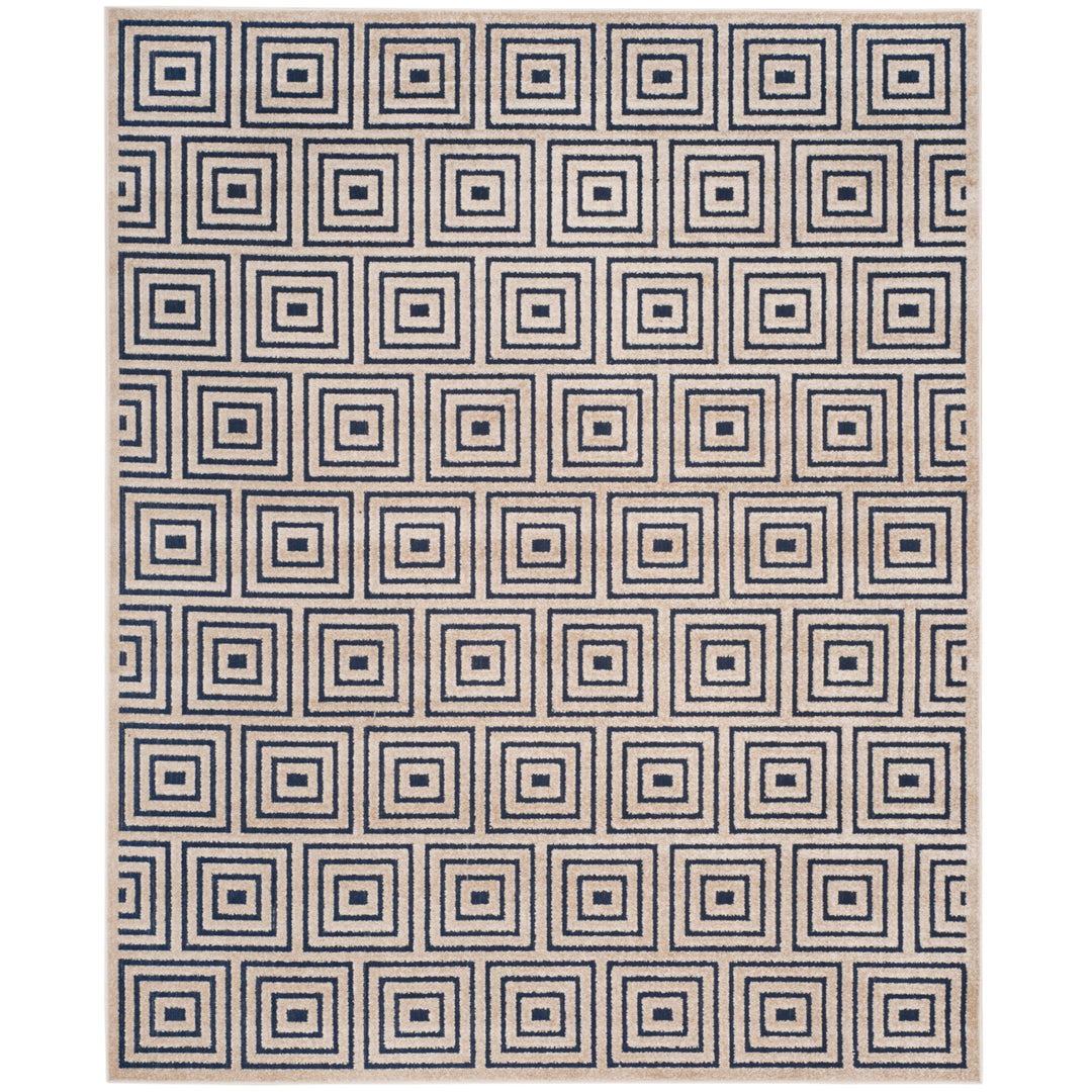 SAFAVIEH Cottage Collection COT941A Navy / Creme Rug Image 1