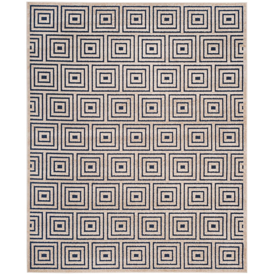 SAFAVIEH Cottage Collection COT941A Navy / Creme Rug Image 1