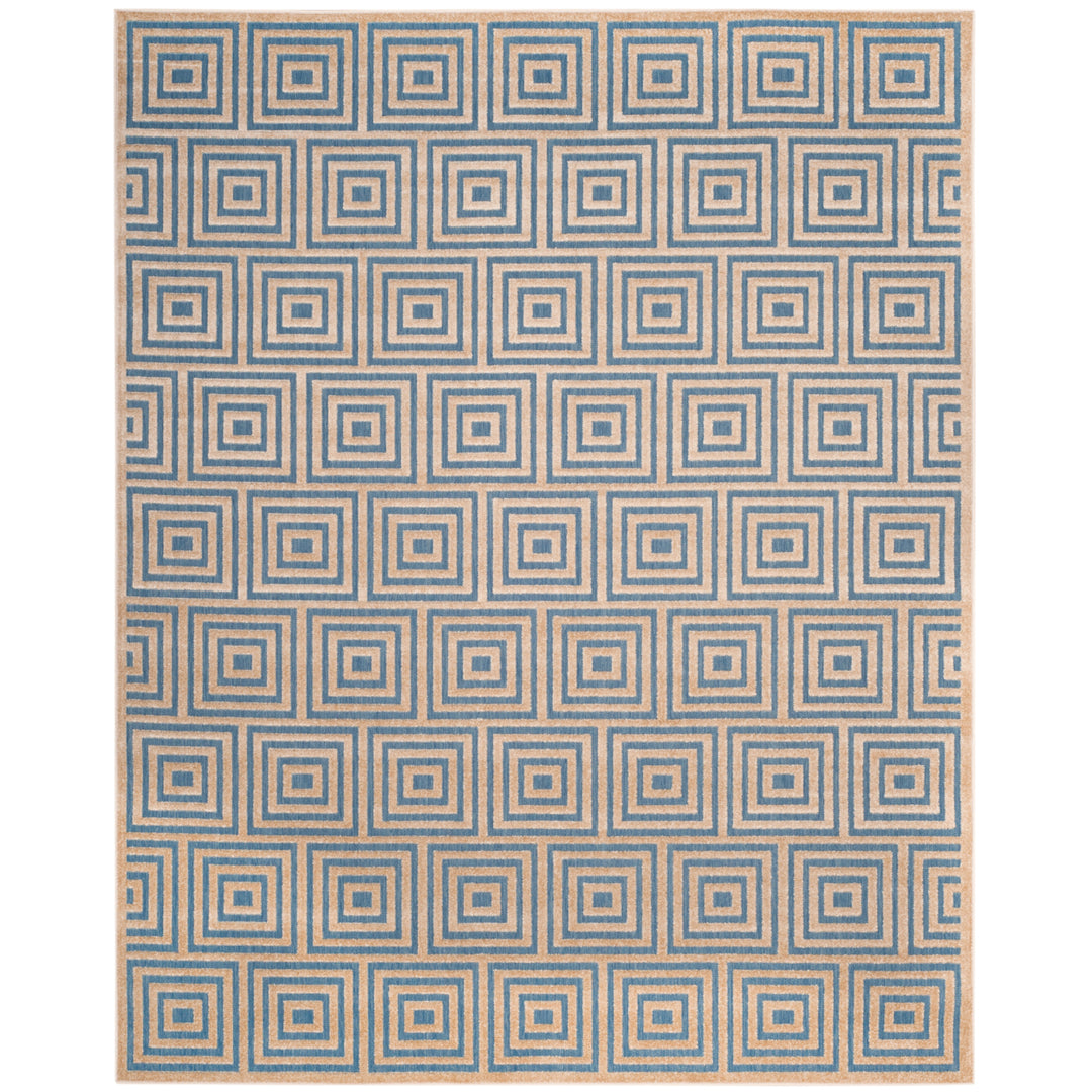 SAFAVIEH Cottage COT941F Light Blue / Cream Rug Image 1