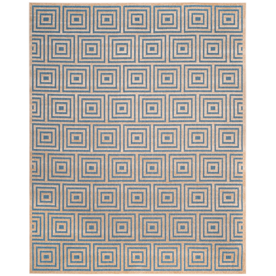 SAFAVIEH Cottage COT941F Light Blue / Cream Rug Image 1