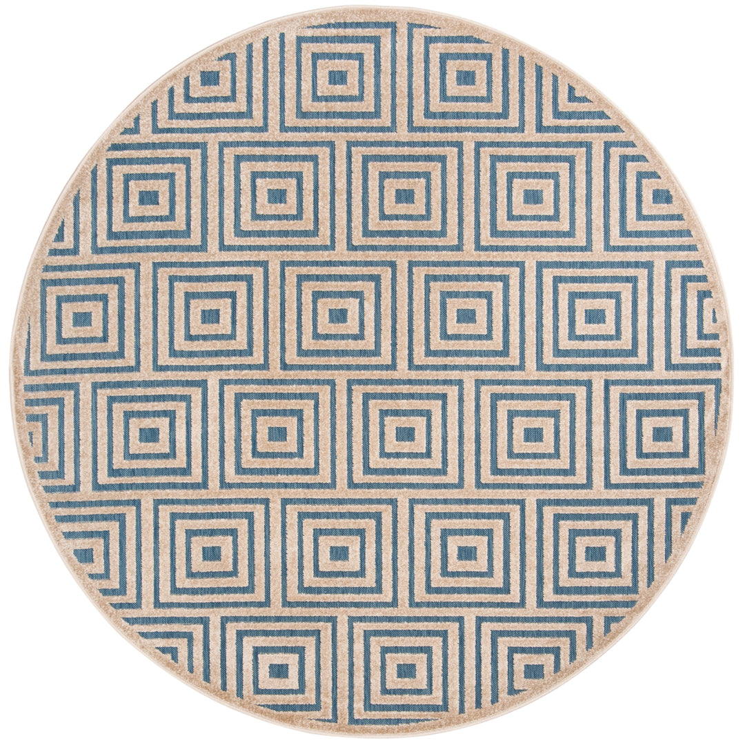 SAFAVIEH Cottage COT941F Light Blue / Cream Rug Image 4