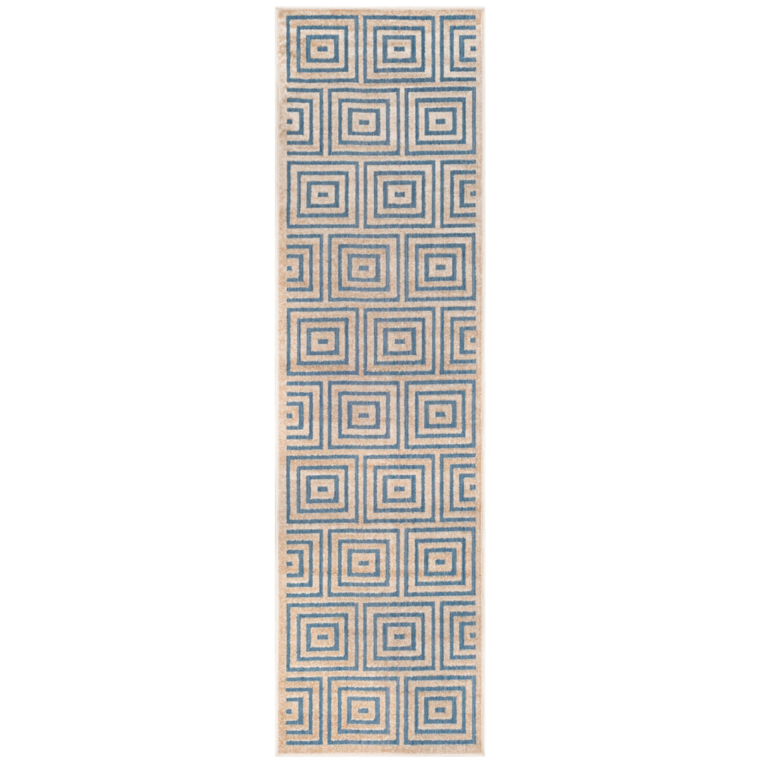 SAFAVIEH Cottage COT941F Light Blue / Cream Rug Image 5