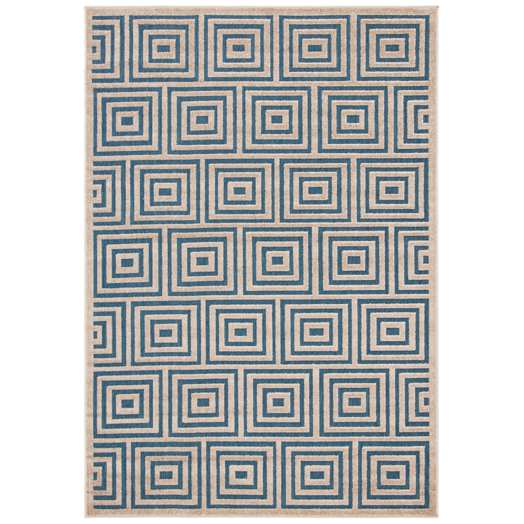 SAFAVIEH Cottage COT941F Light Blue / Cream Rug Image 8