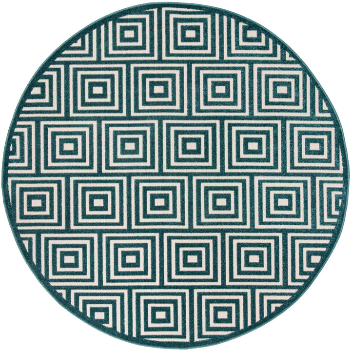 SAFAVIEH Cottage COT941S Cream / Turquoise Rug Image 4