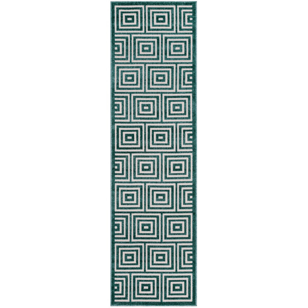 SAFAVIEH Cottage COT941S Cream / Turquoise Rug Image 5