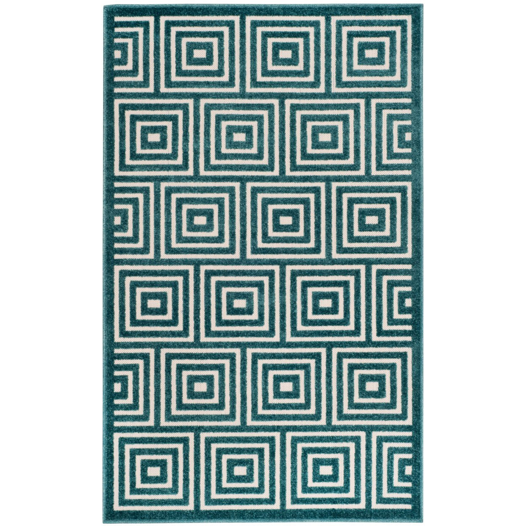 SAFAVIEH Cottage COT941S Cream / Turquoise Rug Image 8