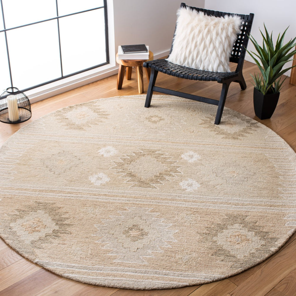 SAFAVIEH Capri Collection CPR203B Handmade Beige Rug Image 2