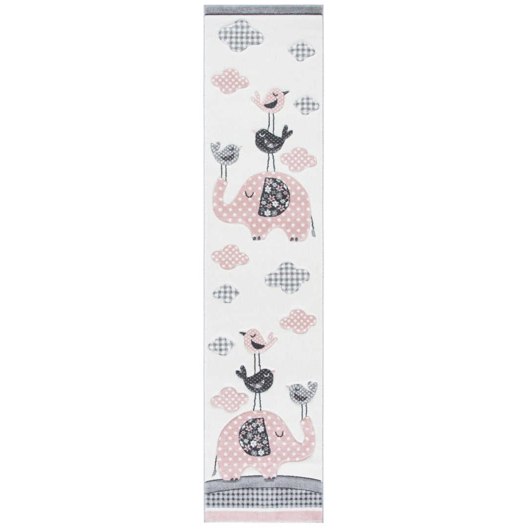 SAFAVIEH Carousel Kids Collection CRK127P Pink/Ivory Rug Image 7