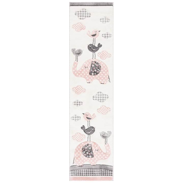 SAFAVIEH Carousel Kids Collection CRK127P Pink/Ivory Rug Image 8