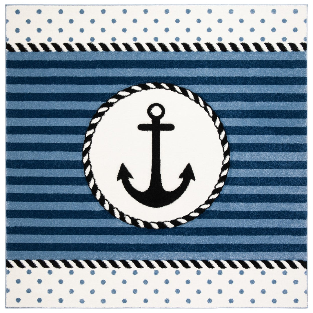 SAFAVIEH Carousel Kids Collection CRK124N Navy/Ivory Rug Image 1