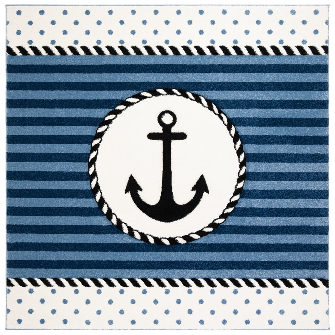 SAFAVIEH Carousel Kids Collection CRK124N Navy/Ivory Rug Image 8