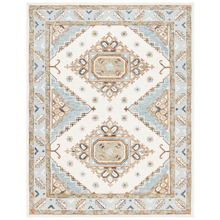 SAFAVIEH Capri CPR209A Handmade Ivory / Rust Rug Image 1