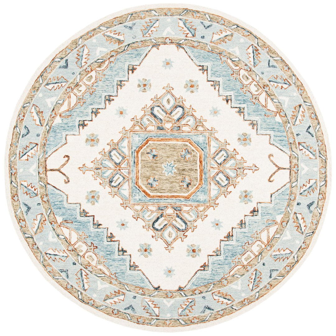 SAFAVIEH Capri CPR209A Handmade Ivory / Rust Rug Image 2