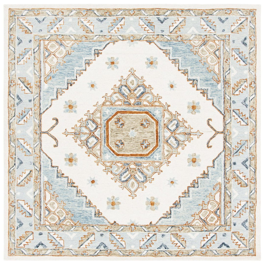 SAFAVIEH Capri CPR209A Handmade Ivory / Rust Rug Image 4