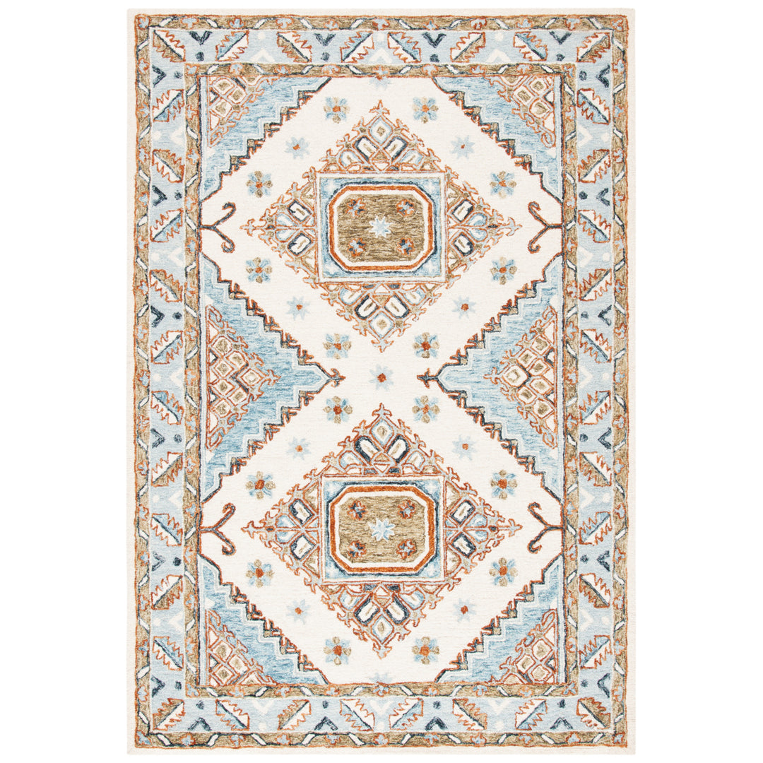 SAFAVIEH Capri CPR209A Handmade Ivory / Rust Rug Image 8