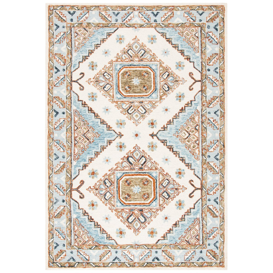 SAFAVIEH Capri CPR209A Handmade Ivory / Rust Rug Image 1