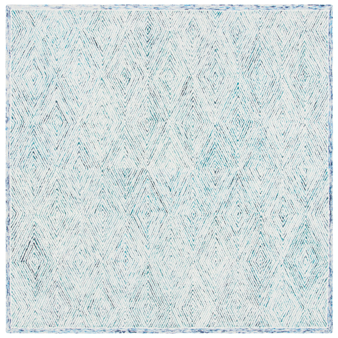 SAFAVIEH Capri CPR213M Handmade Blue / Ivory Rug Image 6