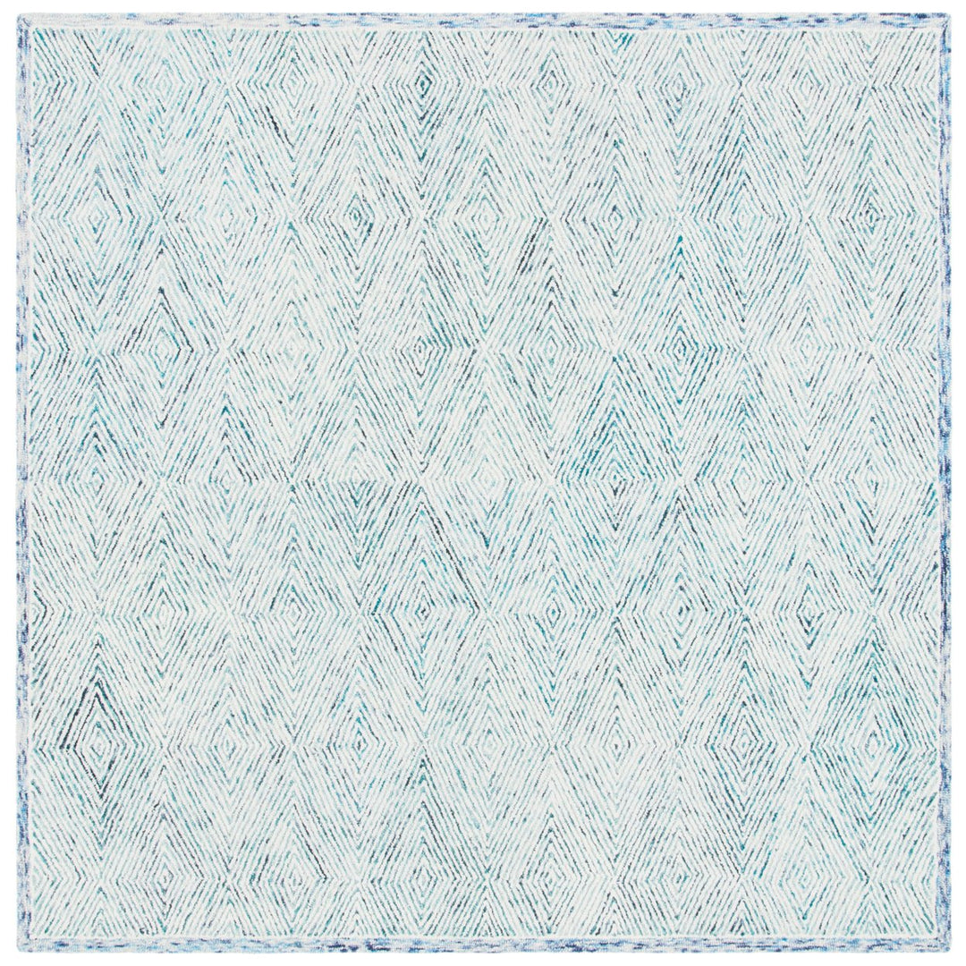 SAFAVIEH Capri CPR213M Handmade Blue / Ivory Rug Image 1