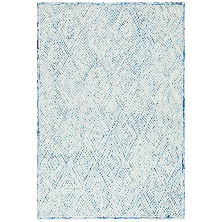 SAFAVIEH Capri CPR213M Handmade Blue / Ivory Rug Image 8