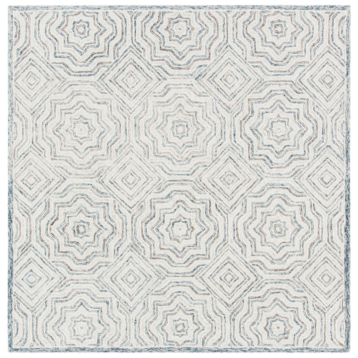 SAFAVIEH Capri CPR215B Handmade Beige / Blue Rug Image 6