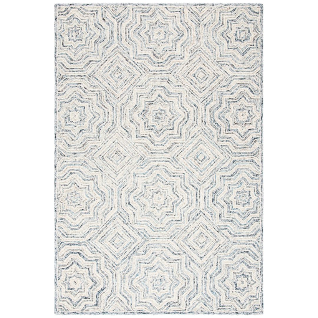 SAFAVIEH Capri CPR215B Handmade Beige / Blue Rug Image 8