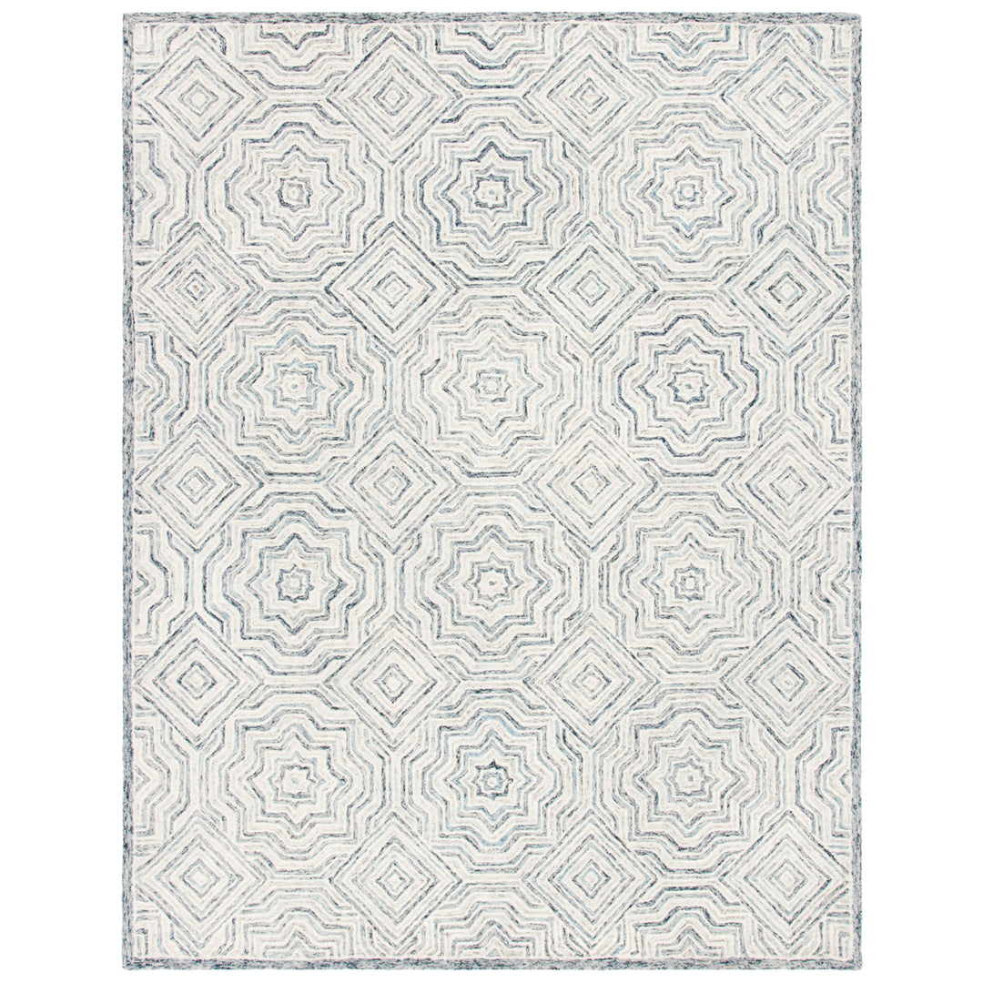 SAFAVIEH Capri CPR215B Handmade Beige / Blue Rug Image 9