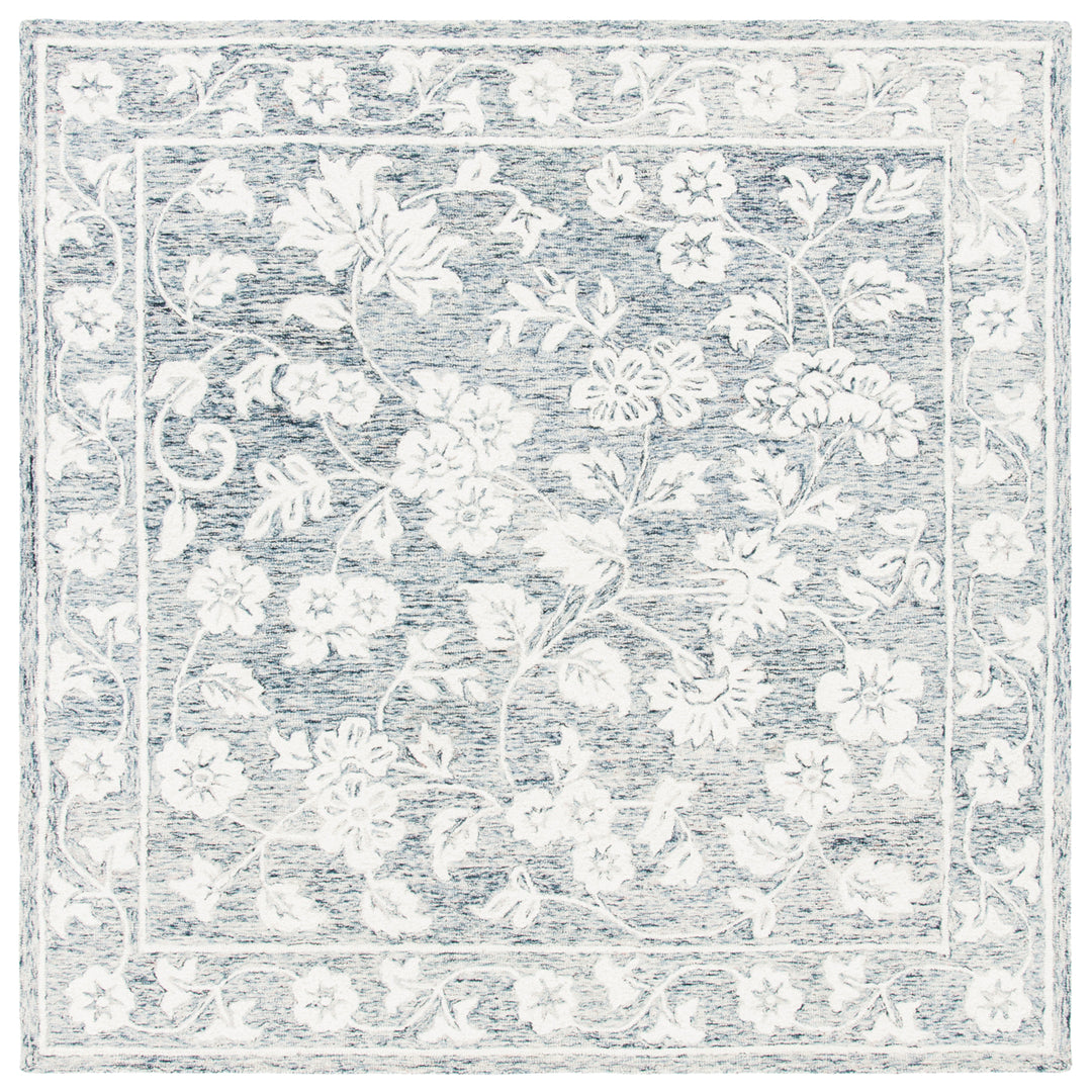 SAFAVIEH Capri CPR216M Handmade Blue / Ivory Rug Image 6